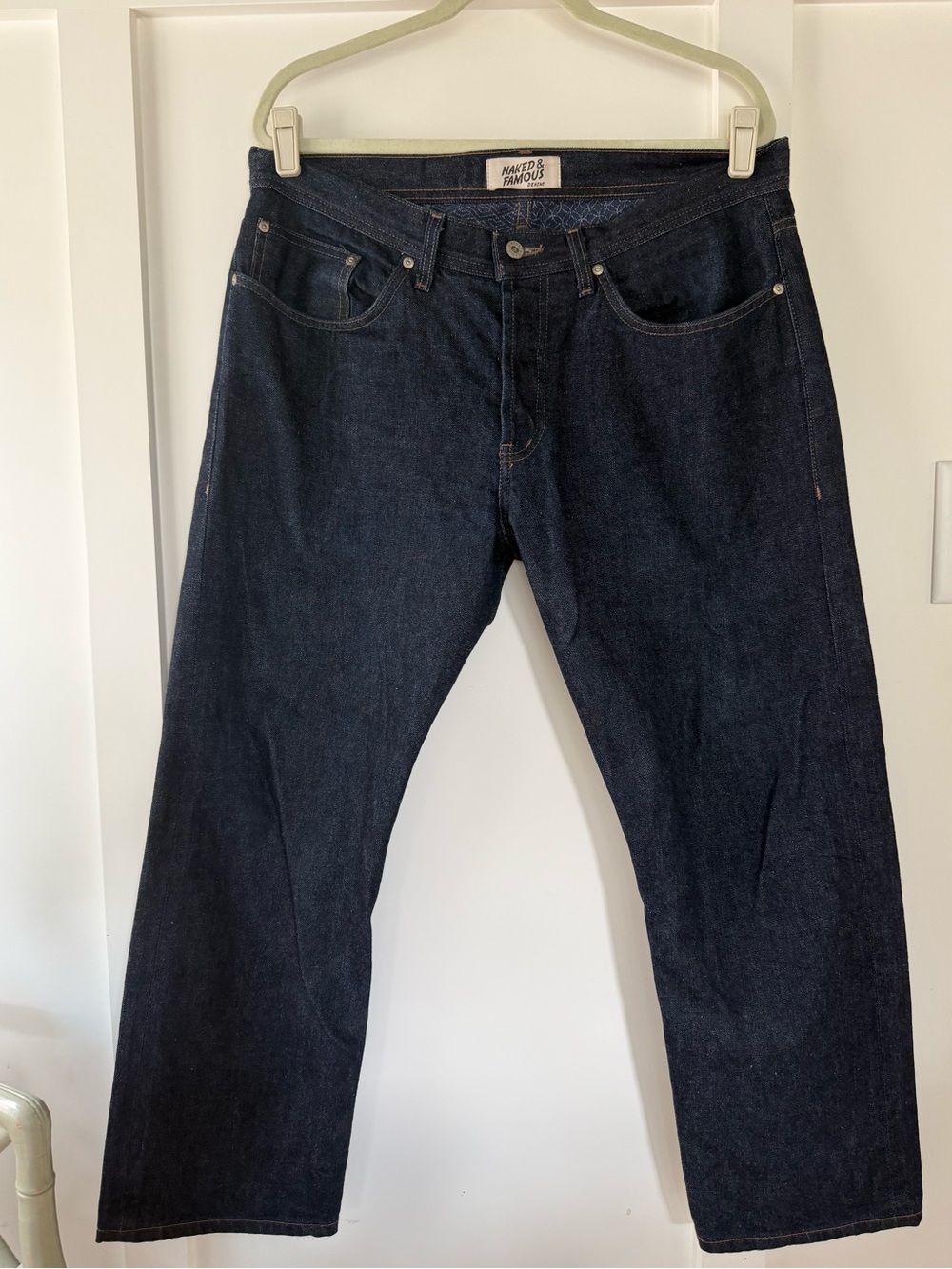 Naked & Famous Denim Relaxed Jeans in Dark Indigo